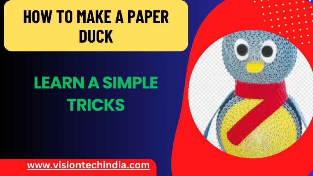 Solved] How To Make A Paper Duck। Paper Duck Accessories।